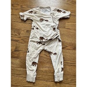 Bonsie Skin to Skin Baby Wear Sleepwear Size 6-9 months Mother Bear